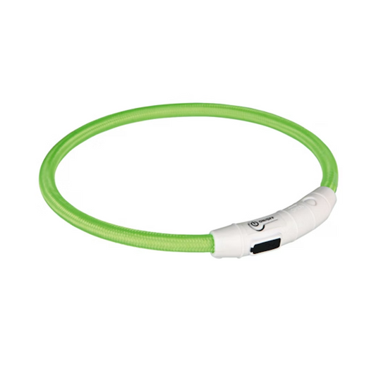 Trixie Lichthalsband USB Groen