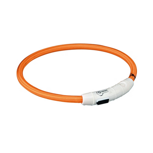 Trixie Lichthalsband USB Oranje